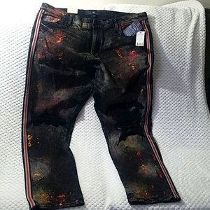 Men's size 44 paired black jeans